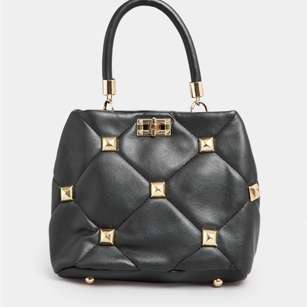 Faux leather studded purse - perfect condition